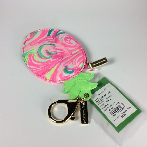 Lilly Pulitzer Pineapple Raz Berry Coin Purse NWT - Picture 2 of 3